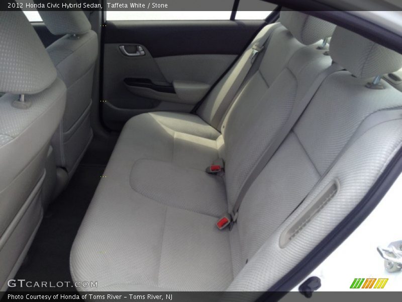 Taffeta White / Stone 2012 Honda Civic Hybrid Sedan