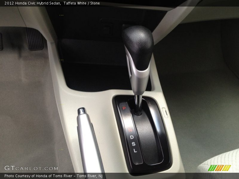 Taffeta White / Stone 2012 Honda Civic Hybrid Sedan