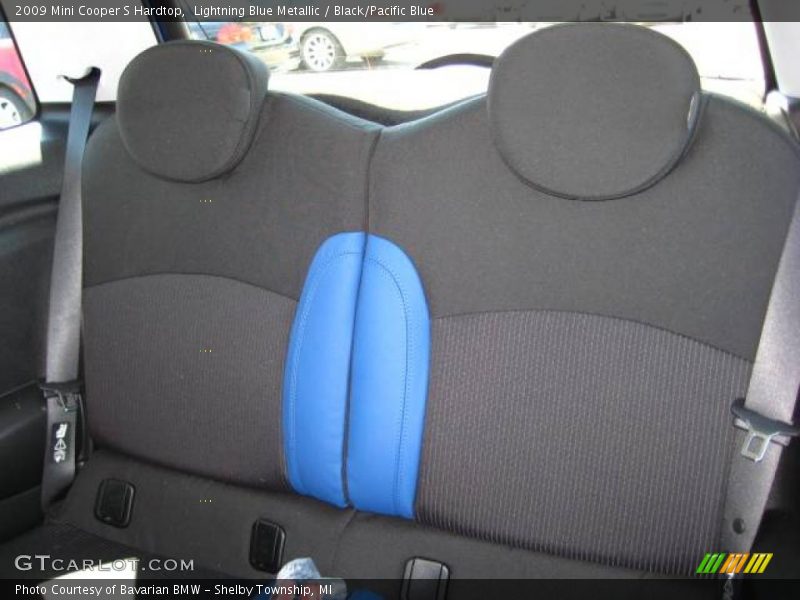 Lightning Blue Metallic / Black/Pacific Blue 2009 Mini Cooper S Hardtop