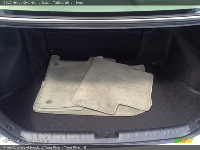 Taffeta White / Stone 2012 Honda Civic Hybrid Sedan