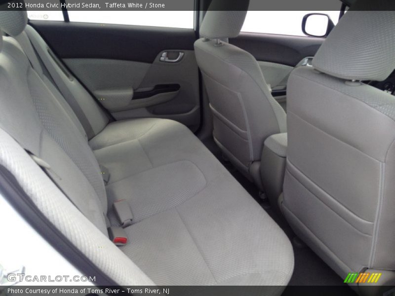 Taffeta White / Stone 2012 Honda Civic Hybrid Sedan