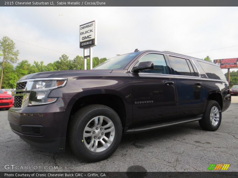 Sable Metallic / Cocoa/Dune 2015 Chevrolet Suburban LS
