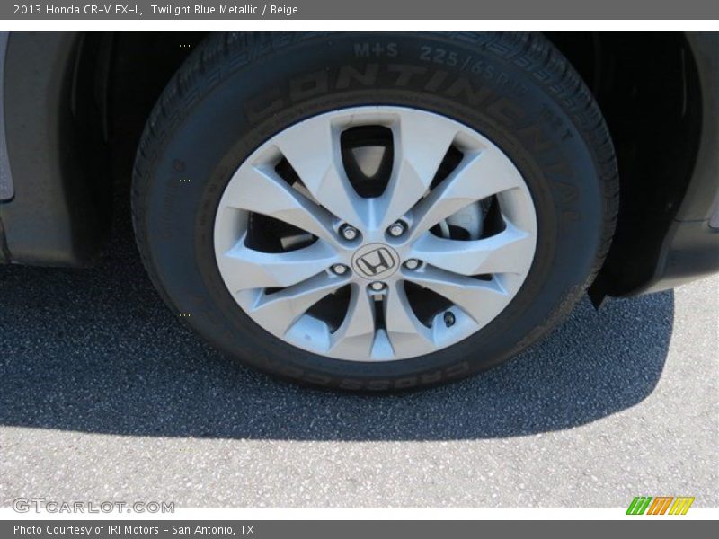 Twilight Blue Metallic / Beige 2013 Honda CR-V EX-L
