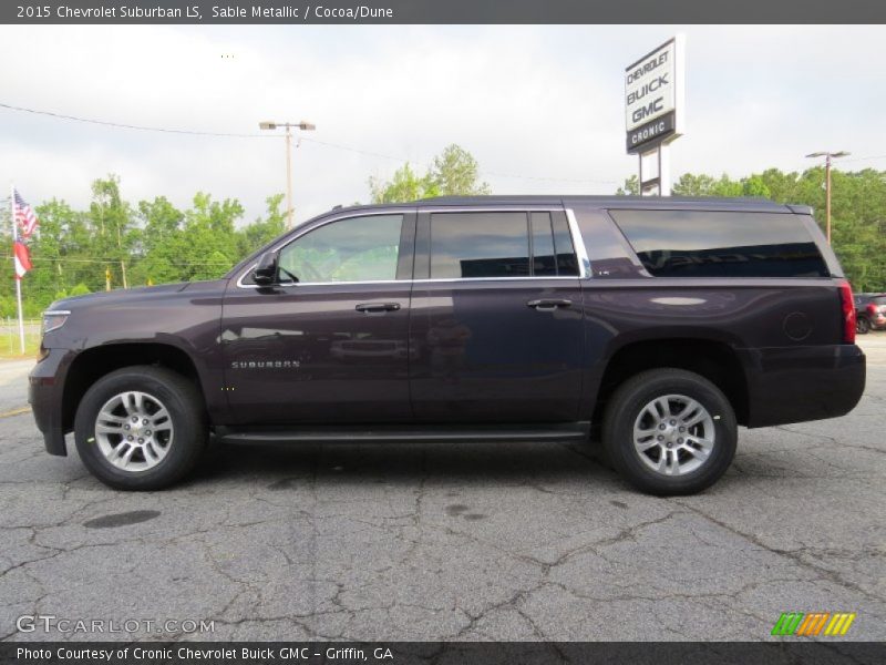 Sable Metallic / Cocoa/Dune 2015 Chevrolet Suburban LS