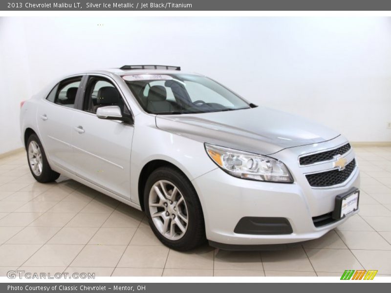 Silver Ice Metallic / Jet Black/Titanium 2013 Chevrolet Malibu LT