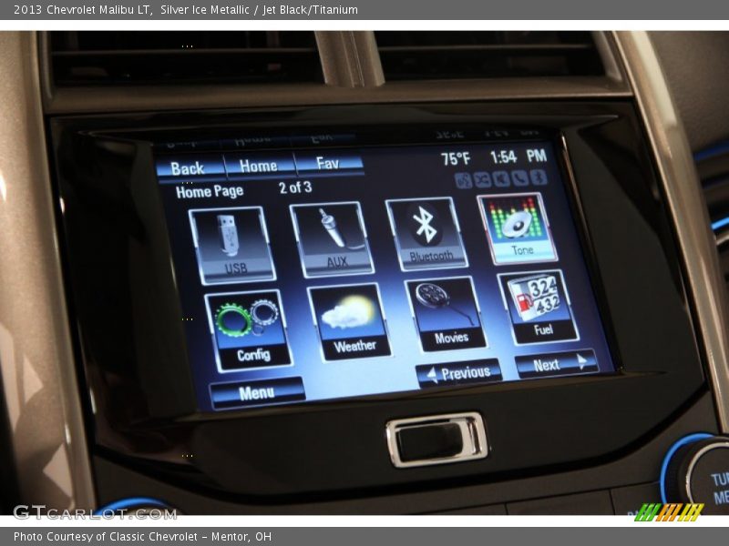 Silver Ice Metallic / Jet Black/Titanium 2013 Chevrolet Malibu LT