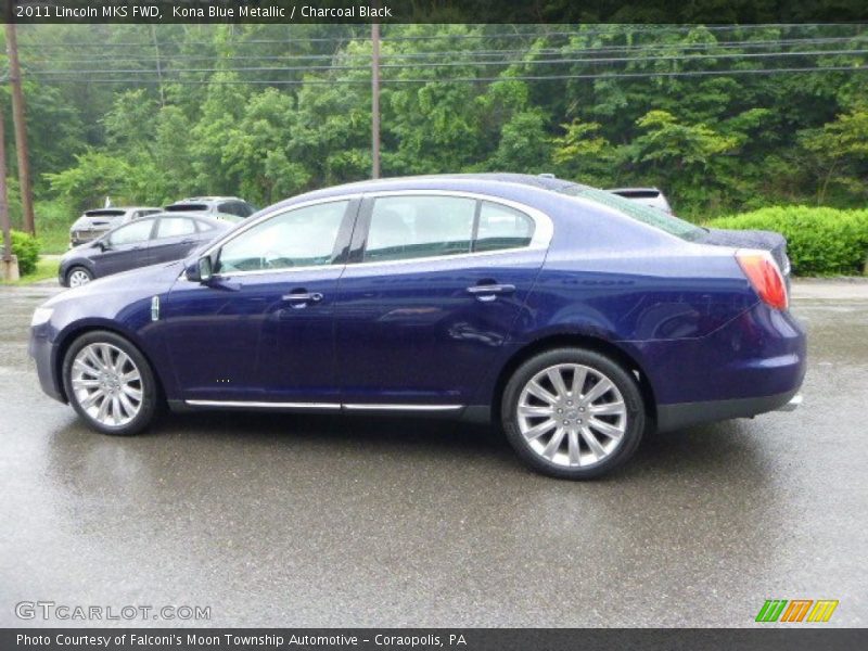 Kona Blue Metallic / Charcoal Black 2011 Lincoln MKS FWD