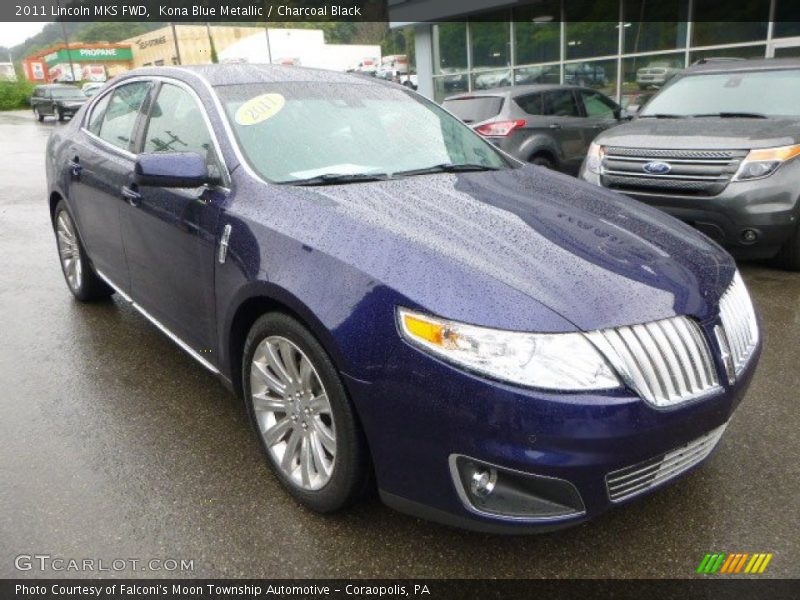 Kona Blue Metallic / Charcoal Black 2011 Lincoln MKS FWD