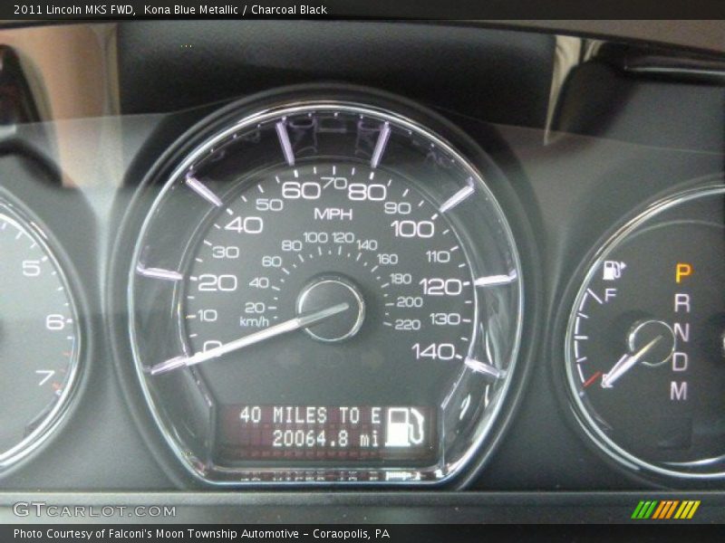 Kona Blue Metallic / Charcoal Black 2011 Lincoln MKS FWD