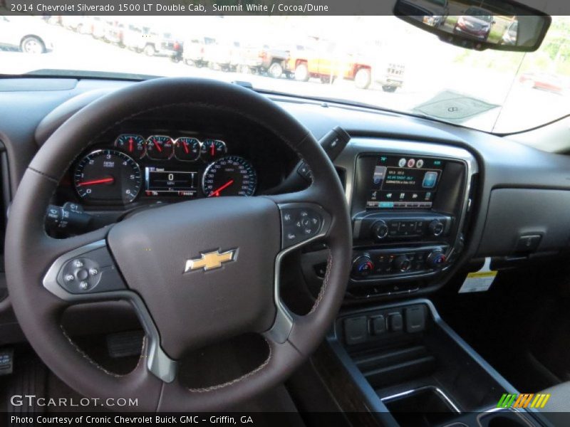 Summit White / Cocoa/Dune 2014 Chevrolet Silverado 1500 LT Double Cab