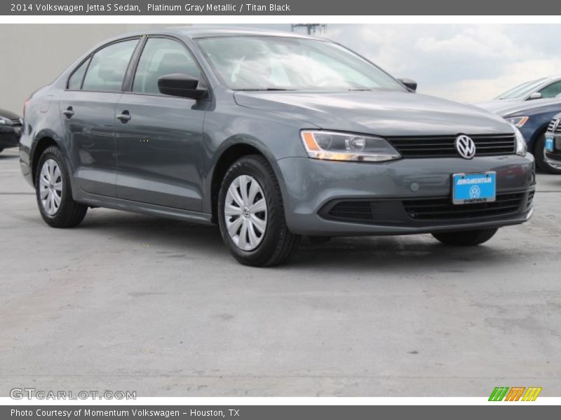 Platinum Gray Metallic / Titan Black 2014 Volkswagen Jetta S Sedan