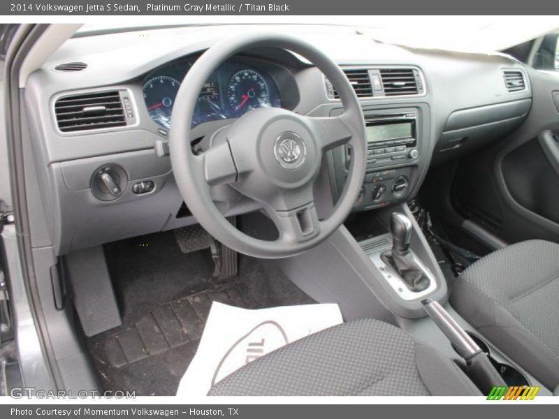 Platinum Gray Metallic / Titan Black 2014 Volkswagen Jetta S Sedan