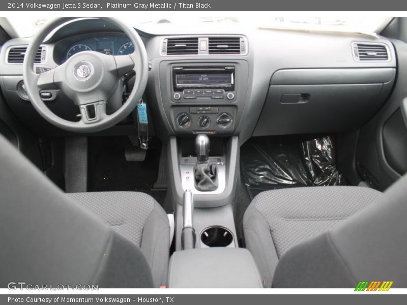 Platinum Gray Metallic / Titan Black 2014 Volkswagen Jetta S Sedan