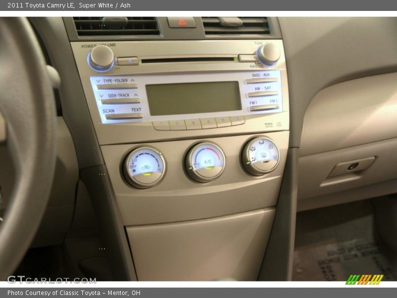 Super White / Ash 2011 Toyota Camry LE