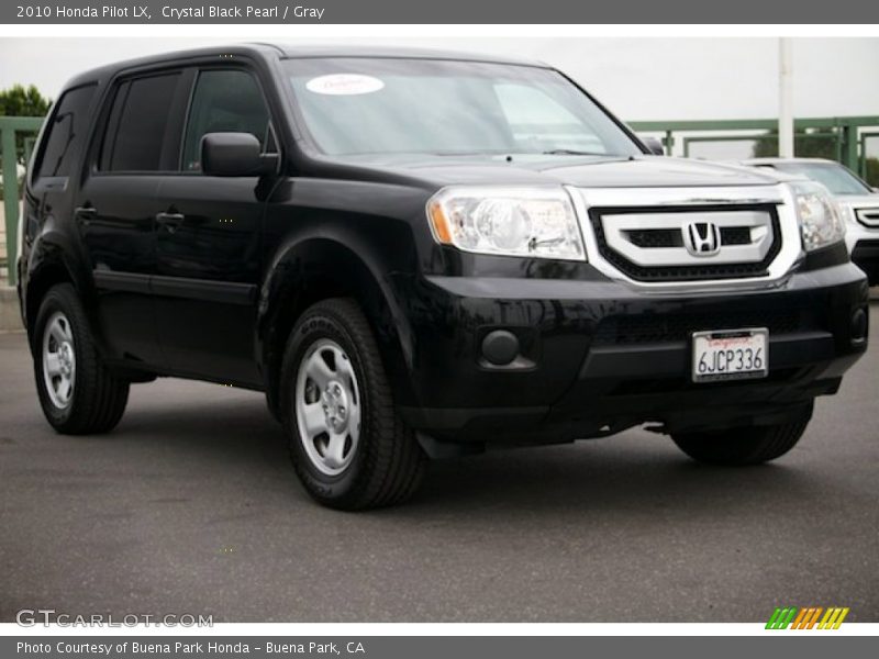 Crystal Black Pearl / Gray 2010 Honda Pilot LX