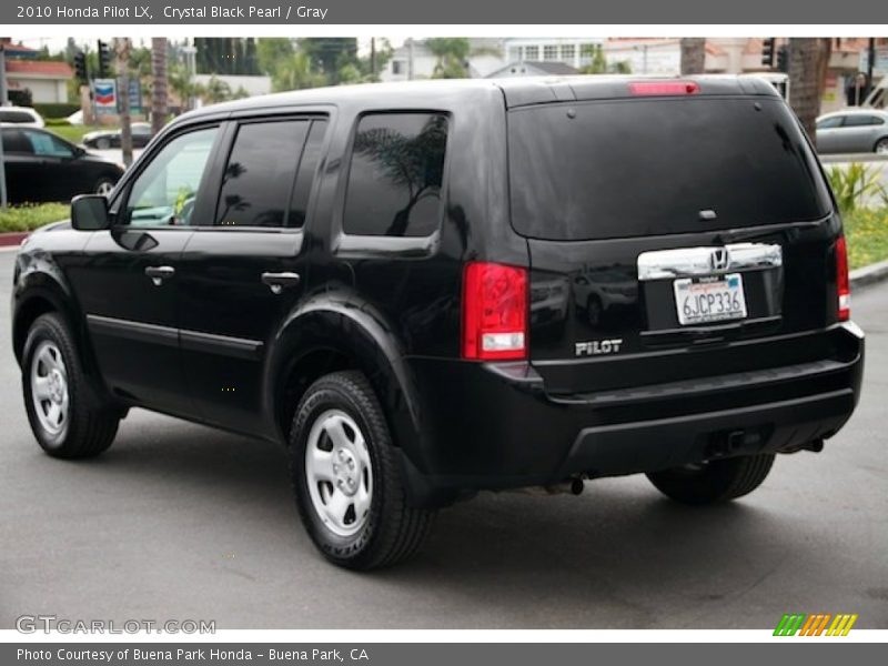 Crystal Black Pearl / Gray 2010 Honda Pilot LX