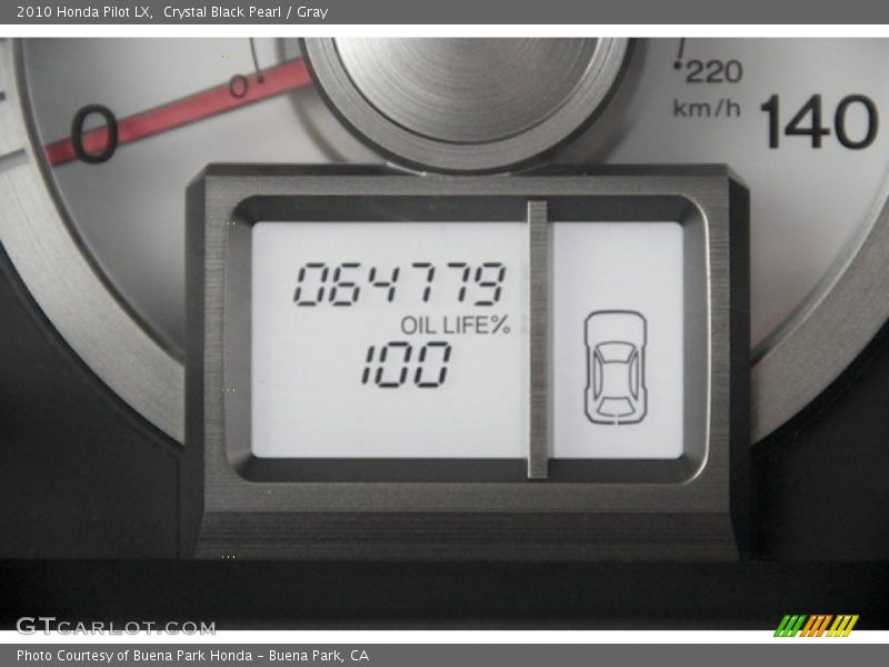Crystal Black Pearl / Gray 2010 Honda Pilot LX