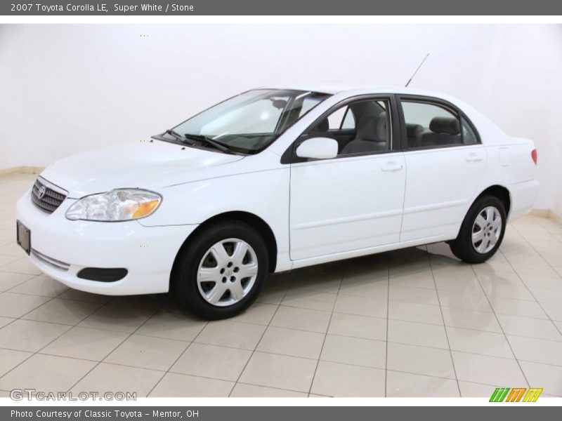 Super White / Stone 2007 Toyota Corolla LE