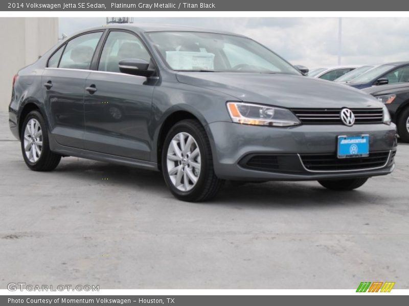 Platinum Gray Metallic / Titan Black 2014 Volkswagen Jetta SE Sedan