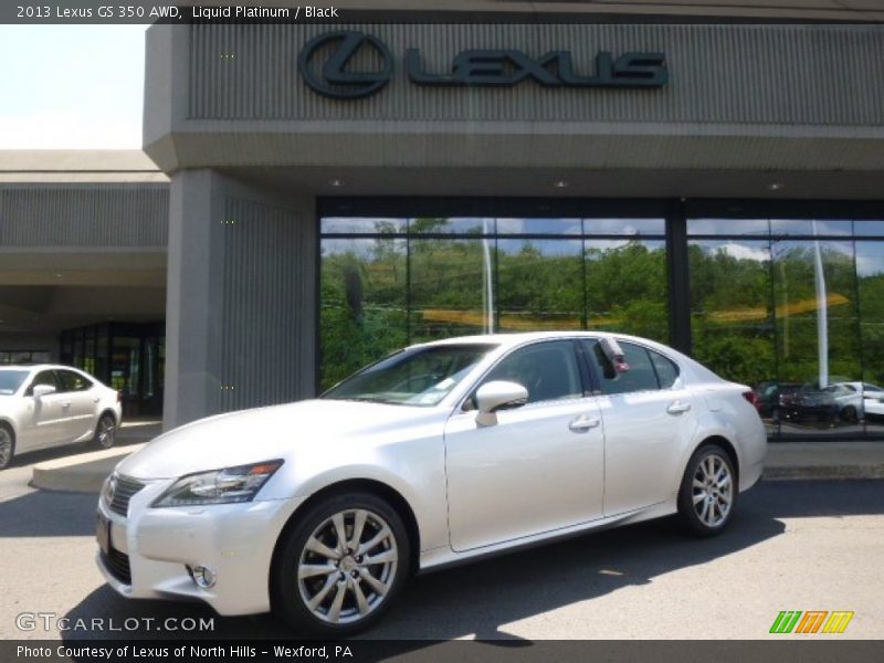 Liquid Platinum / Black 2013 Lexus GS 350 AWD