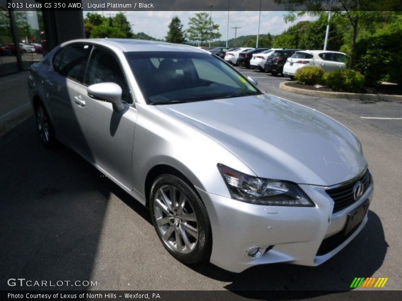 Liquid Platinum / Black 2013 Lexus GS 350 AWD