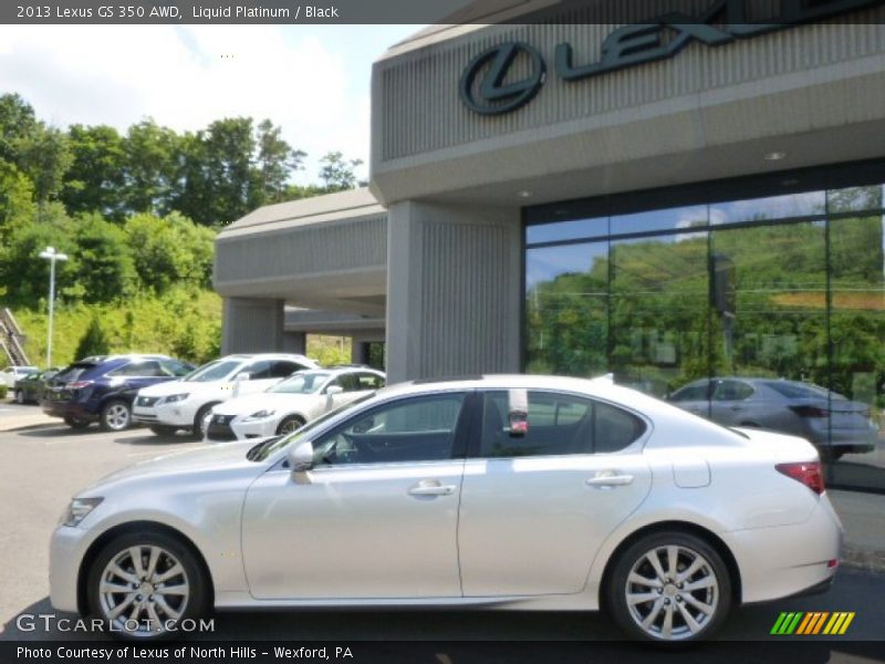 Liquid Platinum / Black 2013 Lexus GS 350 AWD