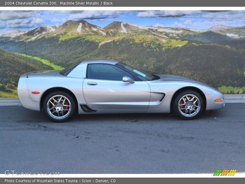 Machine Silver Metallic / Black 2004 Chevrolet Corvette Z06
