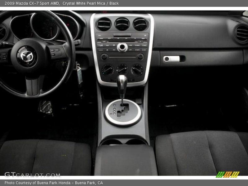 Crystal White Pearl Mica / Black 2009 Mazda CX-7 Sport AWD