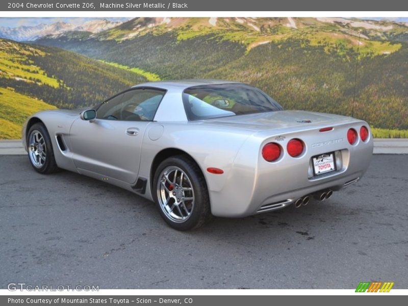 Machine Silver Metallic / Black 2004 Chevrolet Corvette Z06
