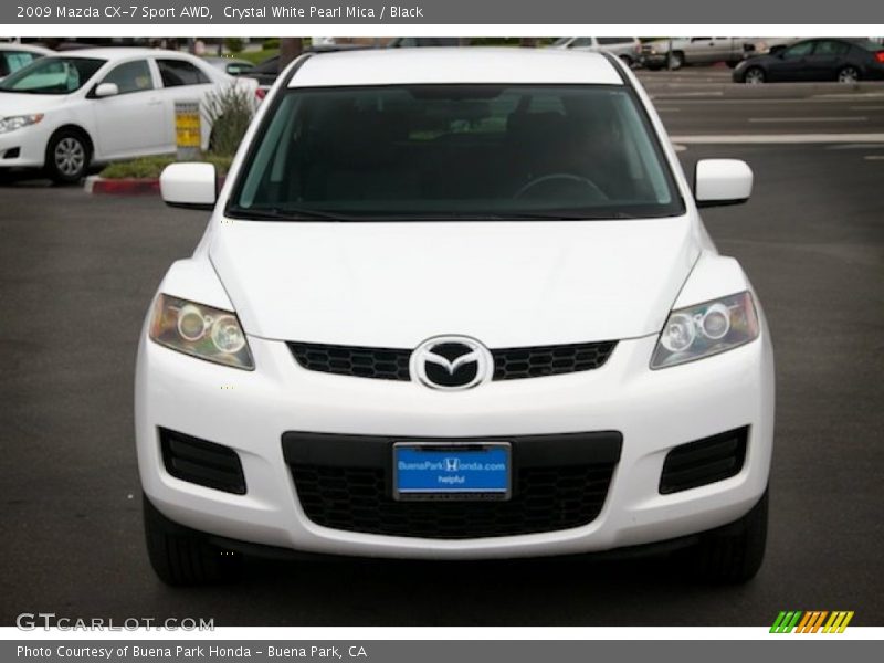 Crystal White Pearl Mica / Black 2009 Mazda CX-7 Sport AWD