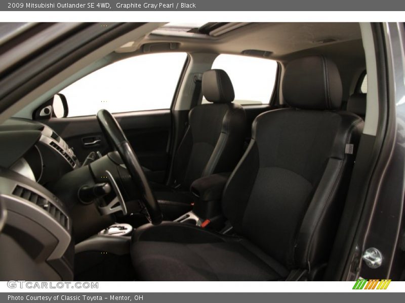 Graphite Gray Pearl / Black 2009 Mitsubishi Outlander SE 4WD