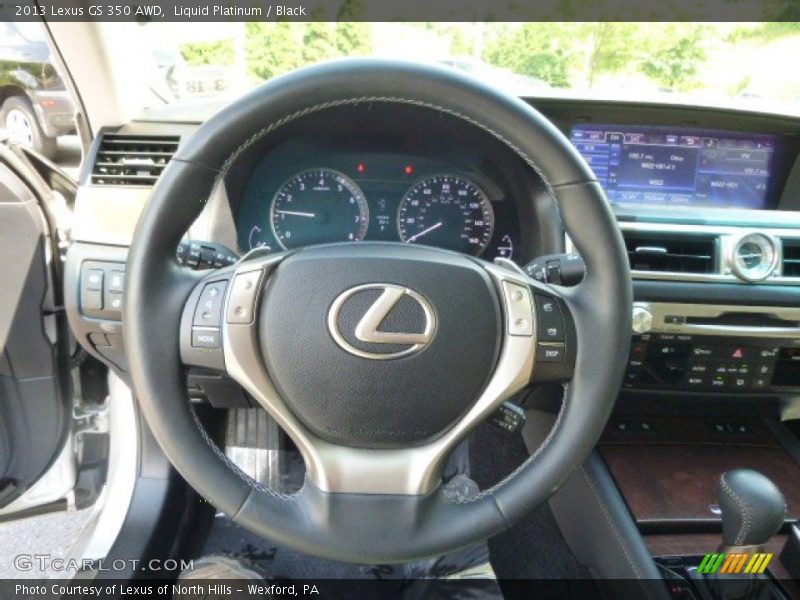 Liquid Platinum / Black 2013 Lexus GS 350 AWD