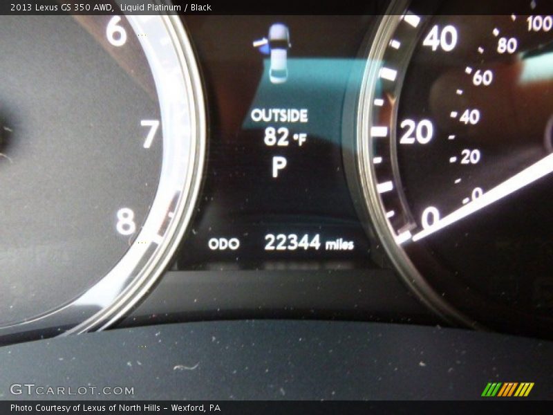 Liquid Platinum / Black 2013 Lexus GS 350 AWD