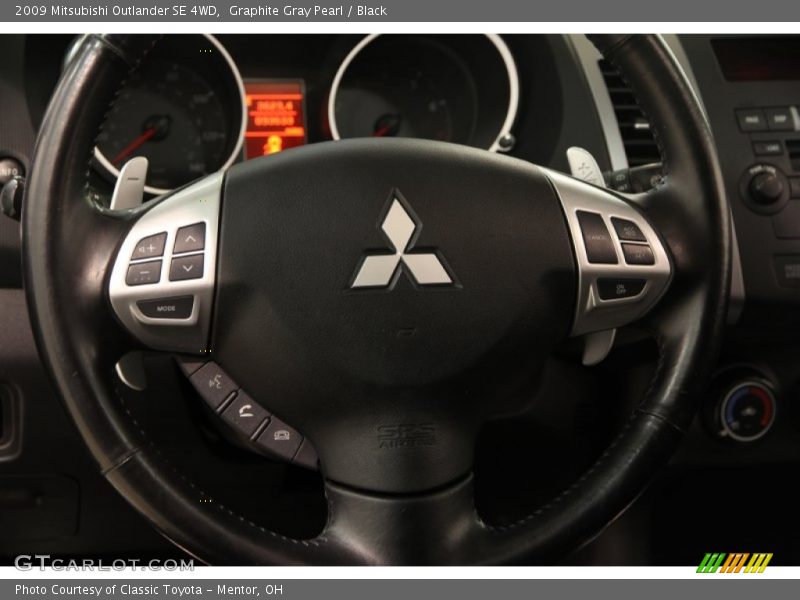 Graphite Gray Pearl / Black 2009 Mitsubishi Outlander SE 4WD