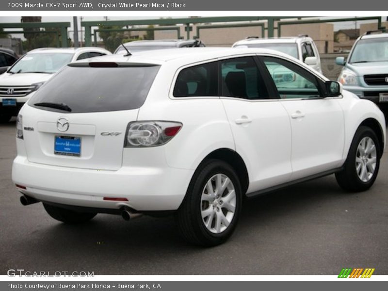 Crystal White Pearl Mica / Black 2009 Mazda CX-7 Sport AWD