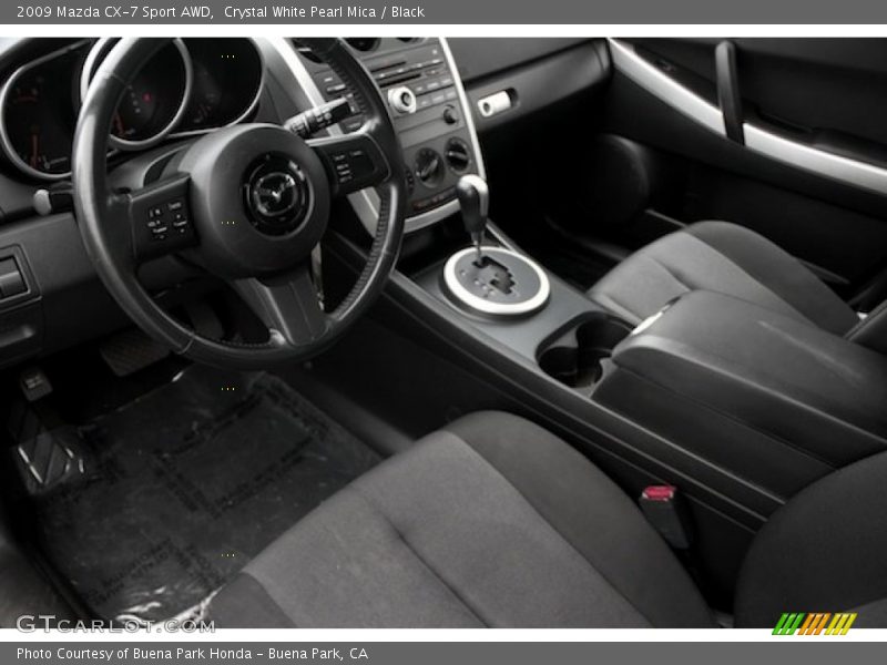 Crystal White Pearl Mica / Black 2009 Mazda CX-7 Sport AWD