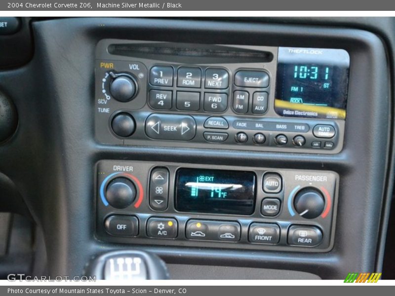 Controls of 2004 Corvette Z06