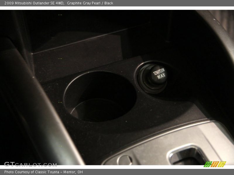Graphite Gray Pearl / Black 2009 Mitsubishi Outlander SE 4WD