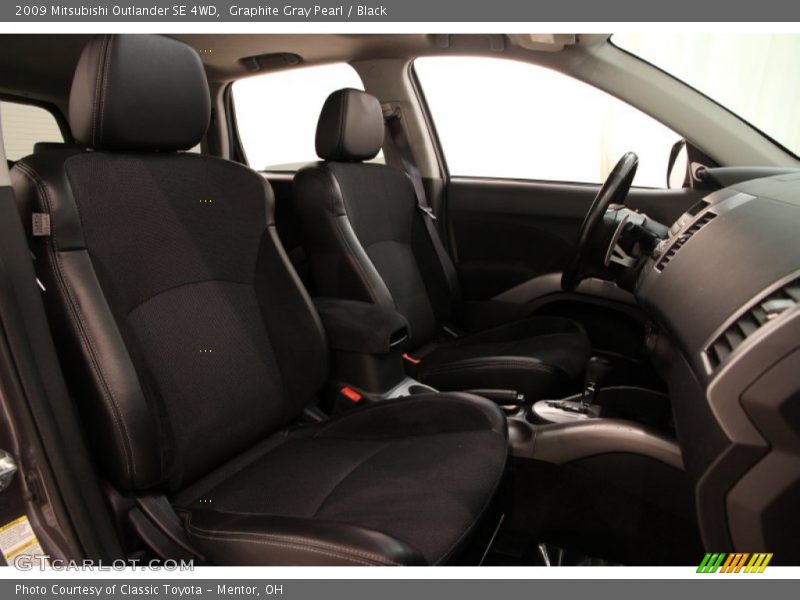 Graphite Gray Pearl / Black 2009 Mitsubishi Outlander SE 4WD