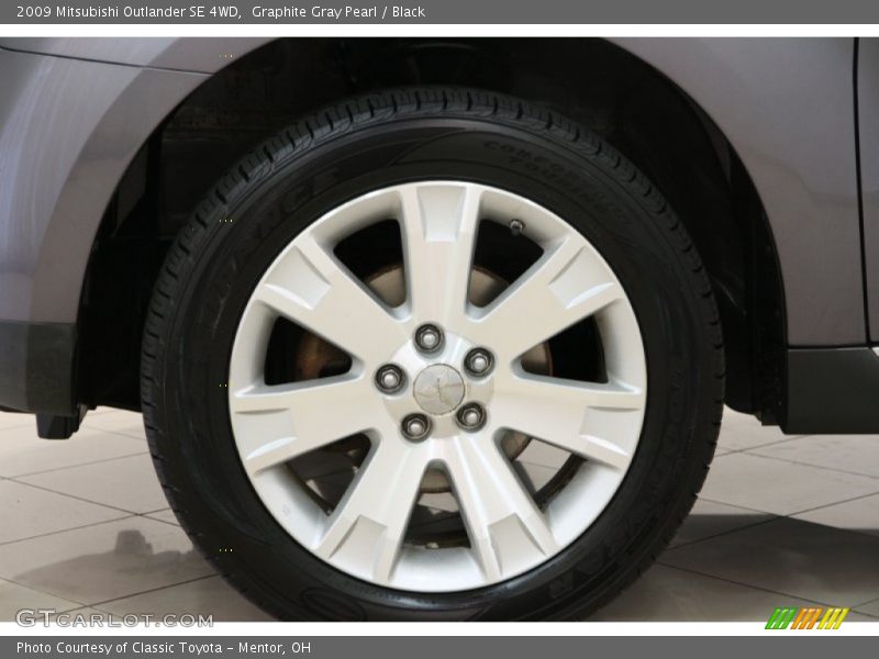 Graphite Gray Pearl / Black 2009 Mitsubishi Outlander SE 4WD