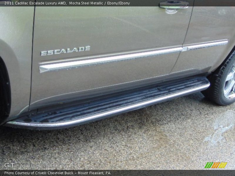 Mocha Steel Metallic / Ebony/Ebony 2011 Cadillac Escalade Luxury AWD