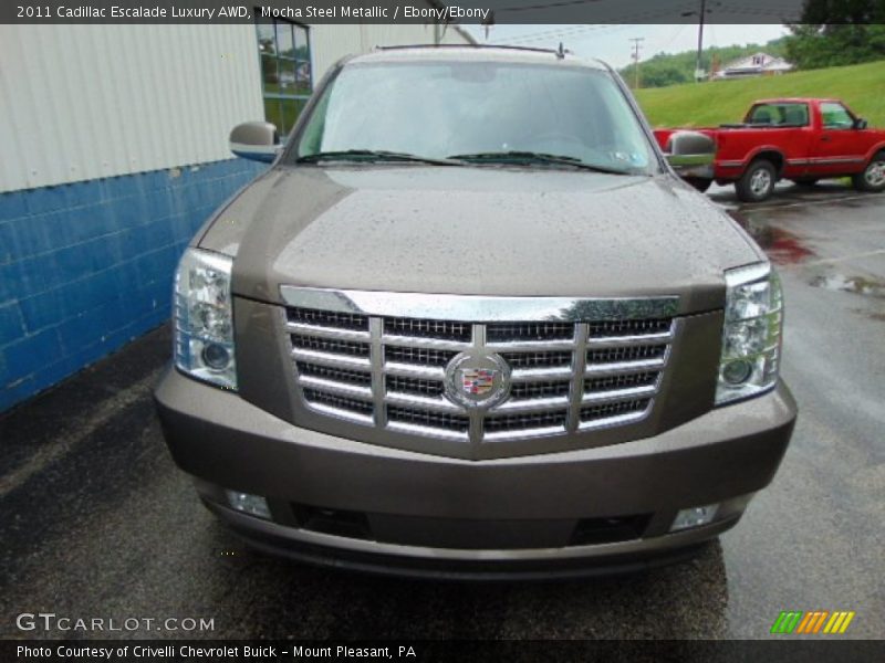 Mocha Steel Metallic / Ebony/Ebony 2011 Cadillac Escalade Luxury AWD