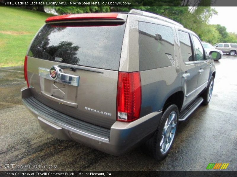 Mocha Steel Metallic / Ebony/Ebony 2011 Cadillac Escalade Luxury AWD