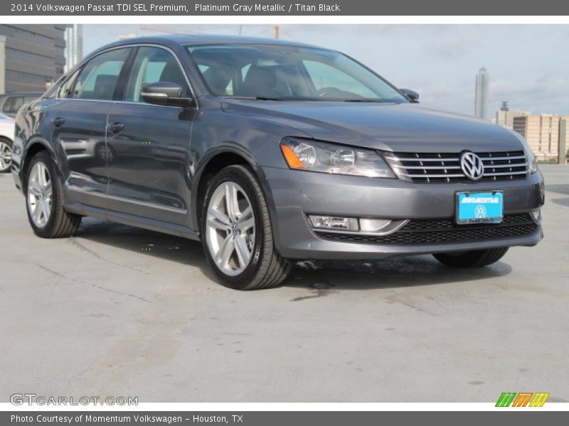 Platinum Gray Metallic / Titan Black 2014 Volkswagen Passat TDI SEL Premium