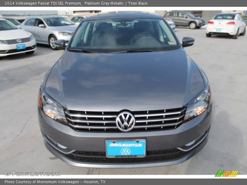 Platinum Gray Metallic / Titan Black 2014 Volkswagen Passat TDI SEL Premium
