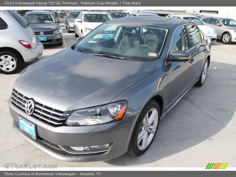 Platinum Gray Metallic / Titan Black 2014 Volkswagen Passat TDI SEL Premium