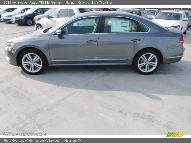 Platinum Gray Metallic / Titan Black 2014 Volkswagen Passat TDI SEL Premium