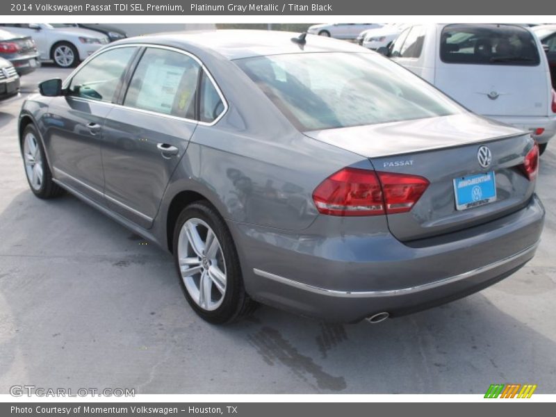 Platinum Gray Metallic / Titan Black 2014 Volkswagen Passat TDI SEL Premium