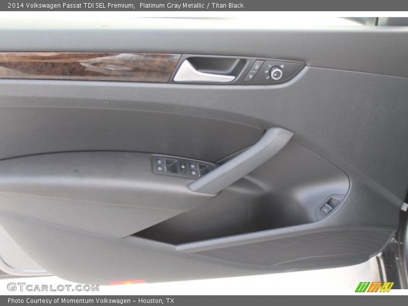 Platinum Gray Metallic / Titan Black 2014 Volkswagen Passat TDI SEL Premium