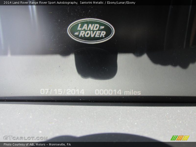 Santorini Metallic / Ebony/Lunar/Ebony 2014 Land Rover Range Rover Sport Autobiography